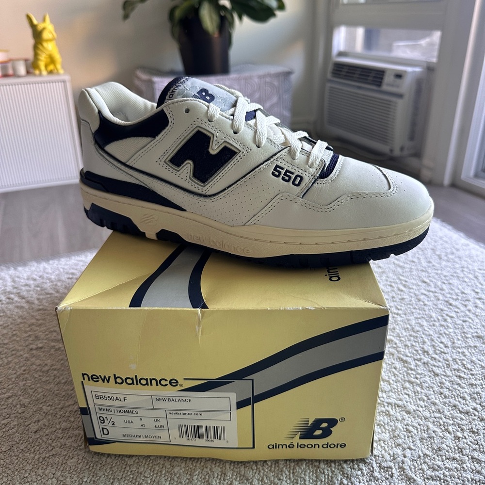 NWT New Balance 550 Aime Leon Dore - White Navy - Size 9.5